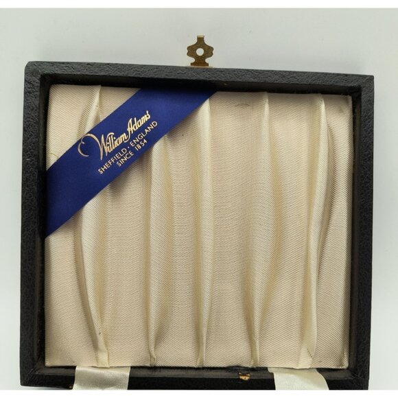 Vintage William Adams Silver Plated 6 Teaspoons Set With Case Sheffield England - Picture 3 of 8